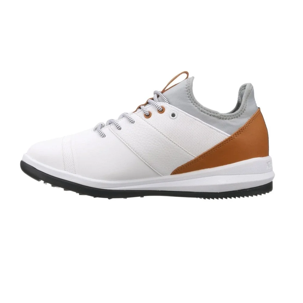 Athalonz EnVe Golf Shoes, Men Size 8  White/Tan. Less Sway - More Distance NIB‎